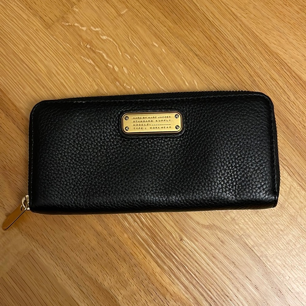 Black Leather Marc by Marc Jacob Wallet